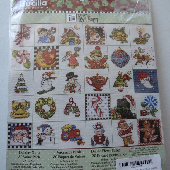 Holiday Minis Mary Engelbreit Bucilla 30 Value Pack Kit #86138, 2008 - Picture 4 of 10